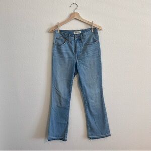 Madewell Cali Demi-boot cut light wash denim jeans - size 27